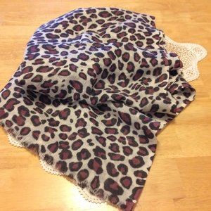 Bindya NY scarf, leopard print, large